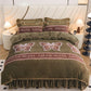 Winter thickened milk velvet four-piece warm quilt cover