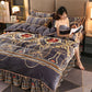 Winter thickened milk velvet four-piece warm quilt cover