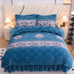 Winter thickened milk velvet four-piece warm quilt cover