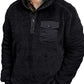Romanado Fleece Jacket Plain Button Pocket Top