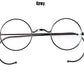Vintage Round Optical Wire Rim Eyeglasses Metal Frame with Cable Temples Wrap Around Ears