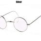 Vintage Round Optical Wire Rim Eyeglasses Metal Frame with Cable Temples Wrap Around Ears