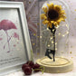 Flower Lamp Sunflower Eternal with Glass Girls Birthday Valentine's Day Mother's Day Gifts