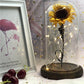 Flower Lamp Sunflower Eternal with Glass Girls Birthday Valentine's Day Mother's Day Gifts