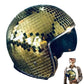 Disco Ball Helmet with Retractable Visor for Nightclub Cool Props