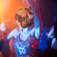 Disco Ball Helmet with Retractable Visor for Nightclub Cool Props